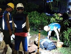 Tirta Kahuripan Terus Berupaya Lakukan Perbaikan Kebocoran Pipa