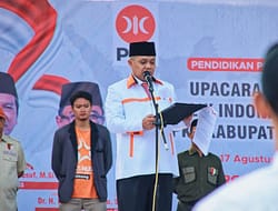 Menjadi Inspektur Upacara Bendera, Ketua DPD PKS Terpilih H. Wasto : PKS Berkomitmen Dukung Program Pemerintah