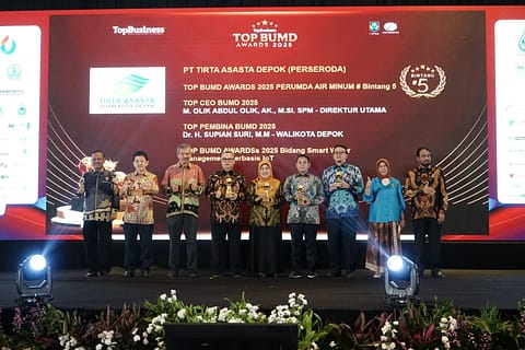 Prestasi Gemilang Kembali Ditorehkan Tirta Asasta di Ajang TOP BUMD Awards
